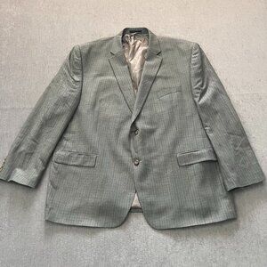 Lauren Ralph Lauren Blazer Men 52R Gray Wool Silk Sport Coat Jacket 2 Button